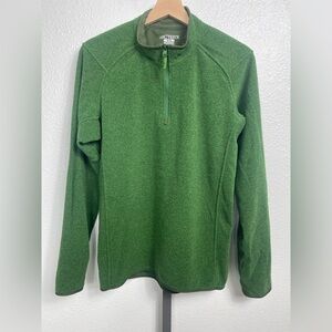 Arc’teryx Men’s Endocon Quarter Zip Fleece Pullover  Size M Green Outdoors Polar